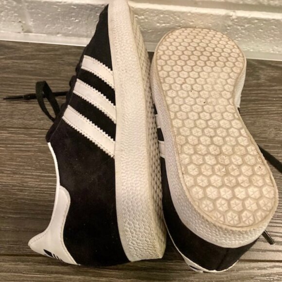 Adidas Originals Unisex Gazelle Shoe - Black - Size 5 - Picture 8 of 10